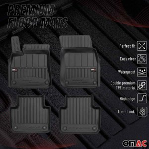Porsche Cayenne Floor Mat - Omac - Proline Premium TPE - Black - 2019-2025